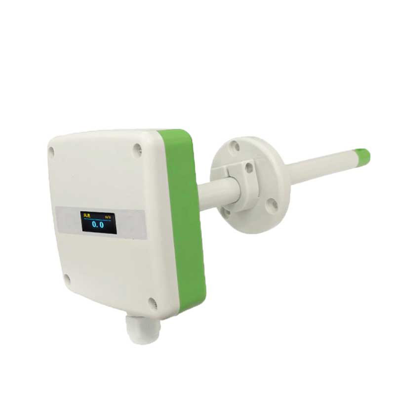 Sensor de velocidad del viento para tuberías