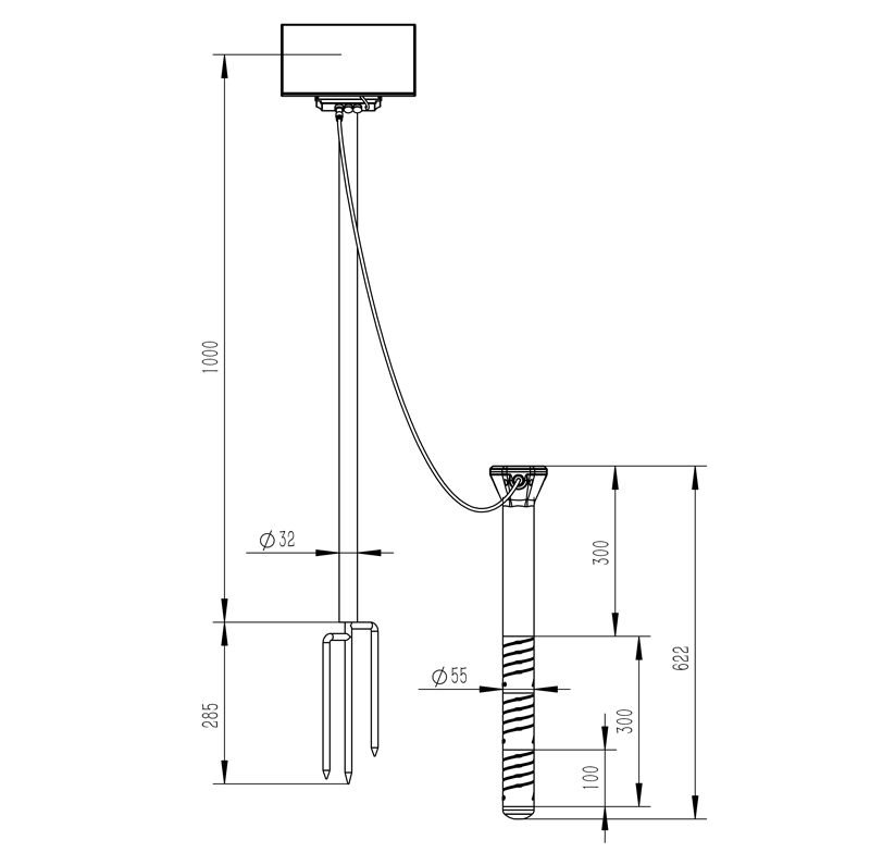 Monitoreo de humedad del suelo Dimensiones