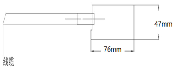 Sensor de hielo en carretera Diagrama de dimensiones