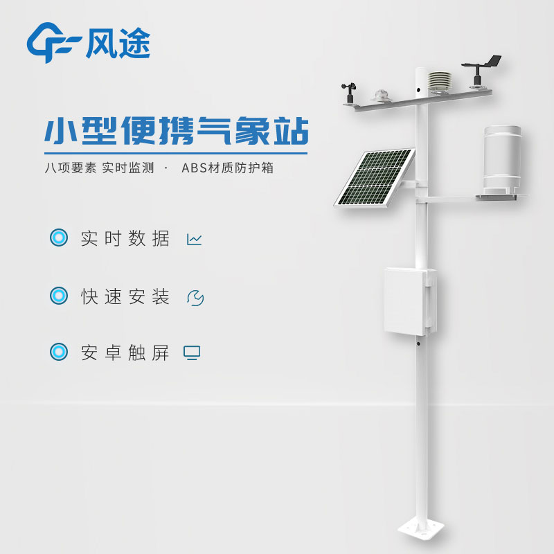 Small weather monitoring station, practical data collection tool