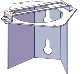 Drainage network collection system installation bracket