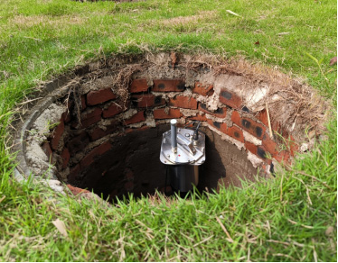Underground Drainage network collection system installation rendering