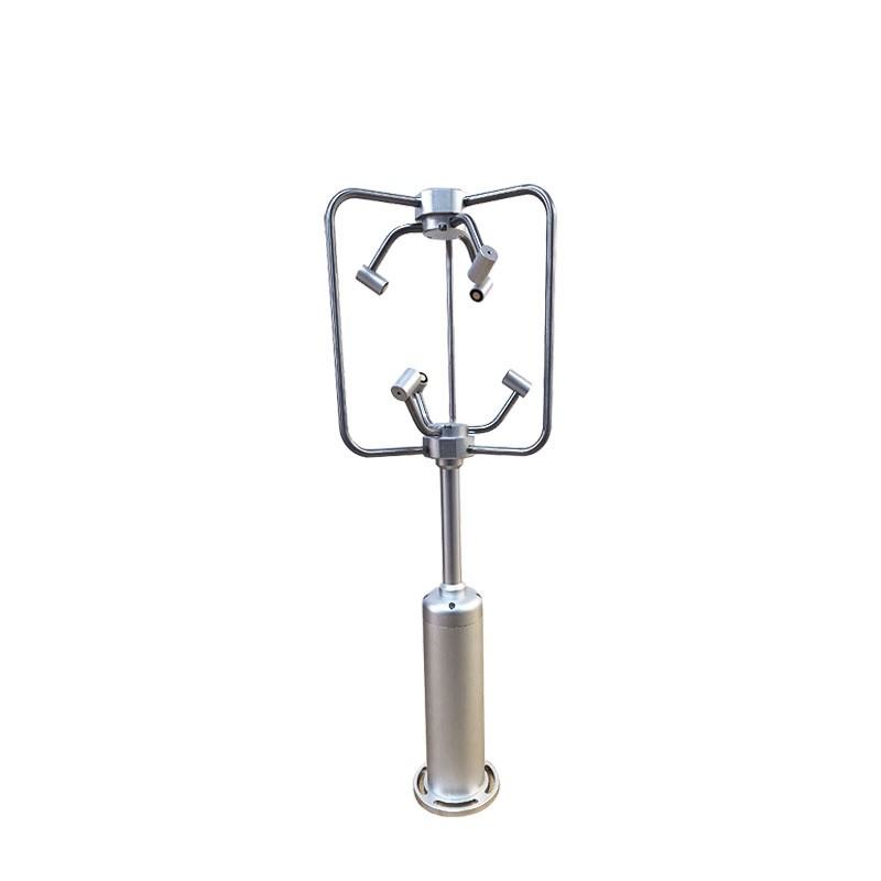 The triaxial anemometer utilizes ultrasonic technology to accurately detect three-dimensional wind fields
