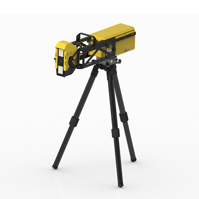 A landslide early warning system utilizes portable radar equipment to ensure safety at disaster relief sites